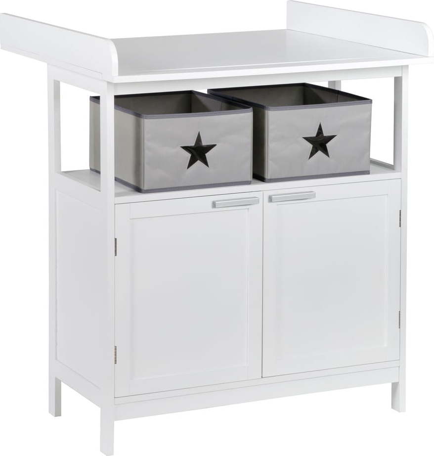 Bílá dětská komoda s přebalovacím pultem 75x100x87 cm Hamburg – Roba Roba