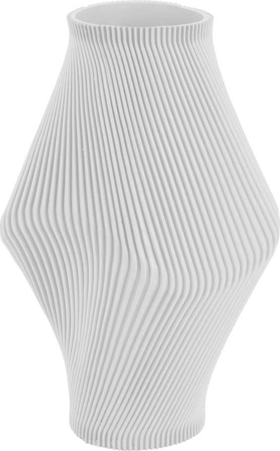 Bílá váza z polyresinu (výška 30 cm) Twisted Rib – PT LIVING PT LIVING