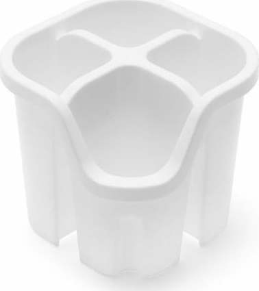 Bílý plastový odkapávač na příbory 14x14 cm Signature – Addis Addis