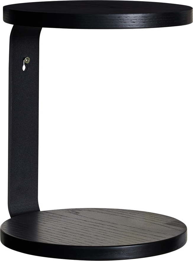 Černá patrová police 25