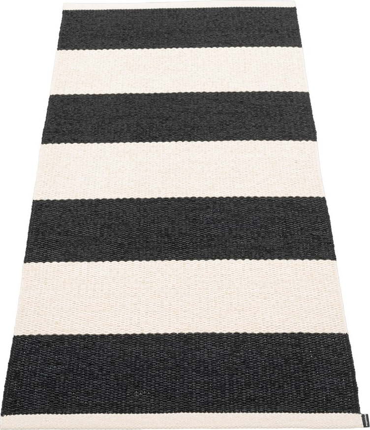 Černo-bílý vnitřní a venkovní běhoun 70x150 cm Bob Black Vanilla – Pappelina Pappelina