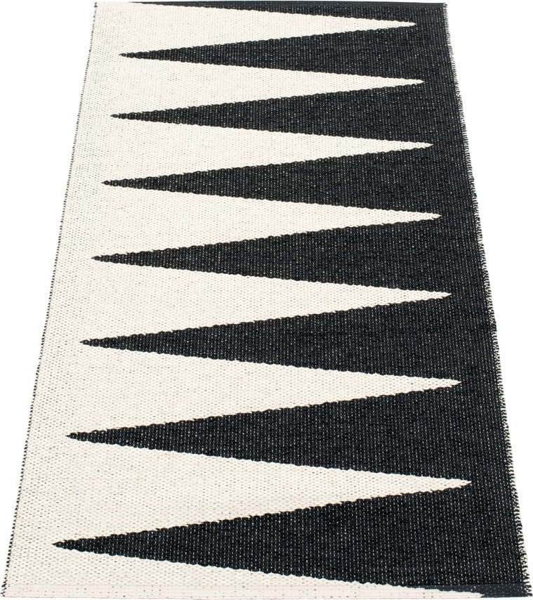 Černo-bílý vnitřní a venkovní běhoun 70x150 cm Vivi Black – Pappelina Pappelina