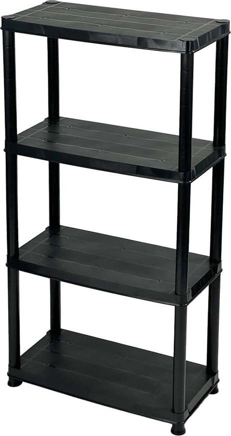 Černý plastový úložný regál 61x130 cm – Addis Addis