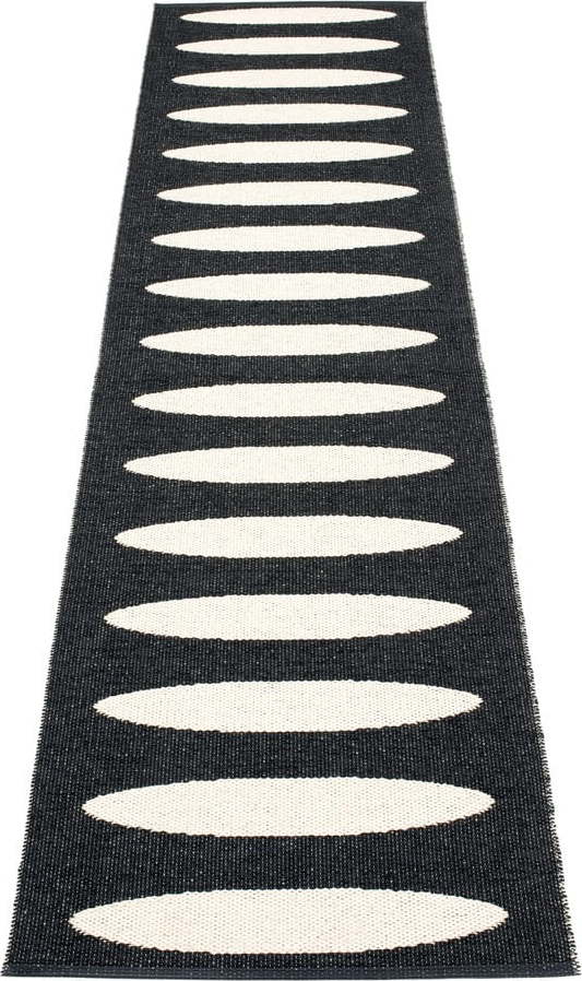 Černý vnitřní a venkovní běhoun 70x300 cm Ella Black – Pappelina Pappelina