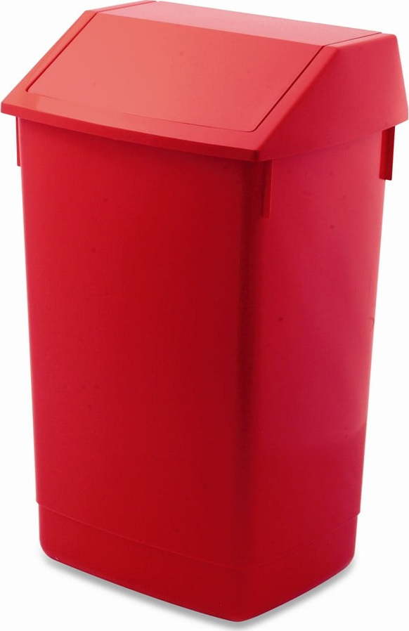 Červený plastový odpadkový koš na tříděný odpad 60 l – Addis Addis