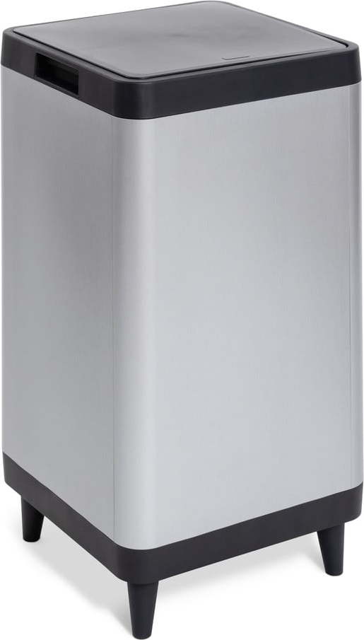 Dotykový plastový odpadkový koš ve stříbrné barvě 80 l Berlino – DEA HOME DEA HOME