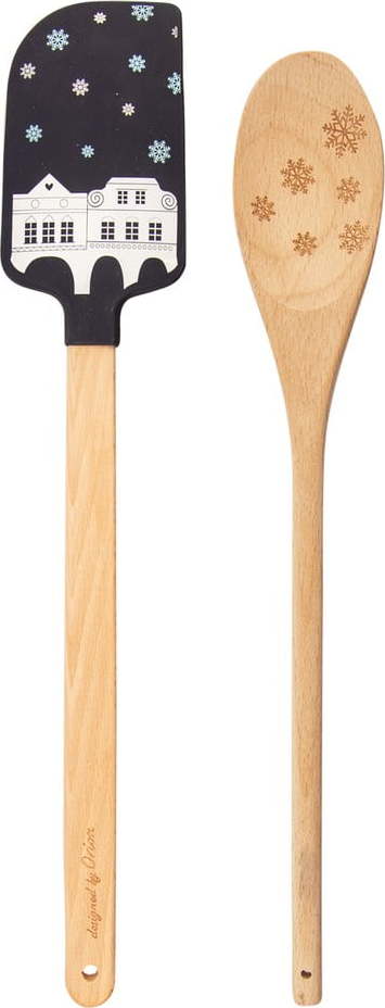 Dřevěná sada kuchyňského náčiní 2 ks – Orion Orion