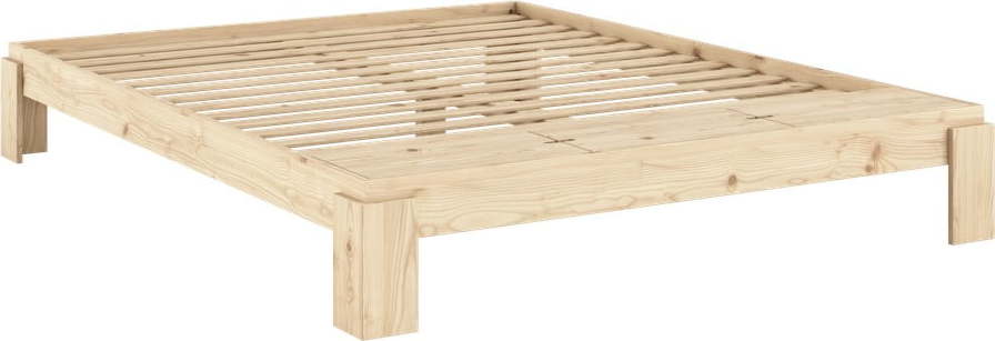 Dvoulůžková postel z borovicového dřeva s roštem v přírodní barvě 180x200 cm Layers – Karup Design Karup Design