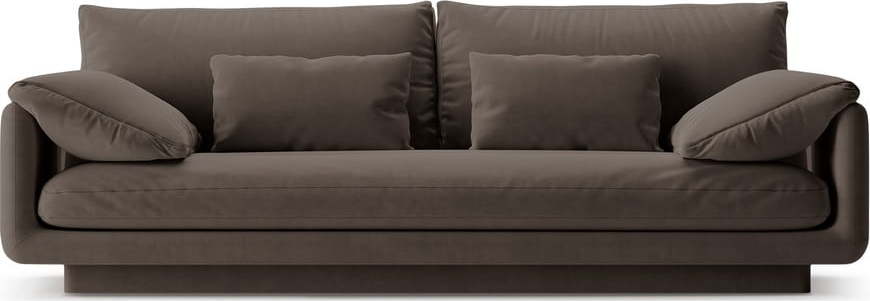 Hnědá sametová pohovka 220 cm Torino – Micadoni Micadoni