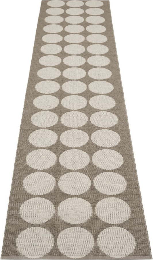 Hnědo-béžový vnitřní a venkovní běhoun 70x320 cm Hugo Walnut Linen – Pappelina Pappelina