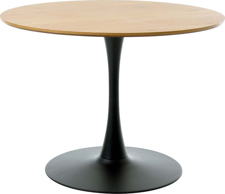 Kulatý jídelní stůl s deskou v dubovém dekoru ø 100 cm Cesura – Unique Furniture Unique Furniture