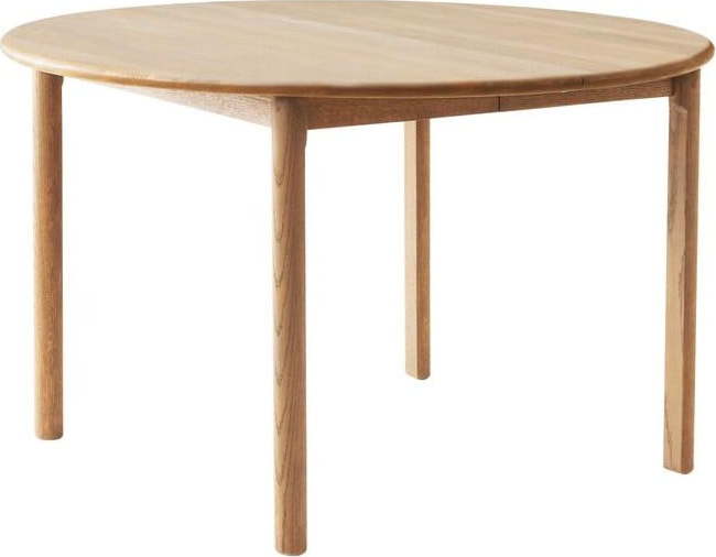 Kulatý rozkládací jídelní stůl s přídavnou deskou z dubového dřeva ø 120 cm Noor – Hammel Furniture Hammel Furniture
