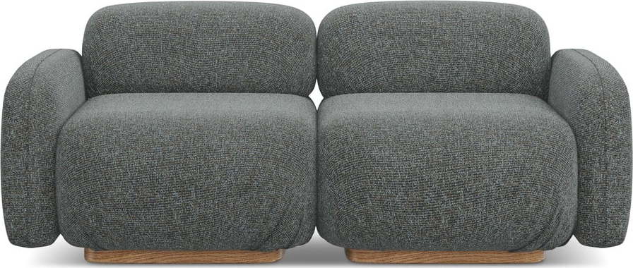 Šedá modulární pohovka 190 cm Ailani – Makamii Makamii