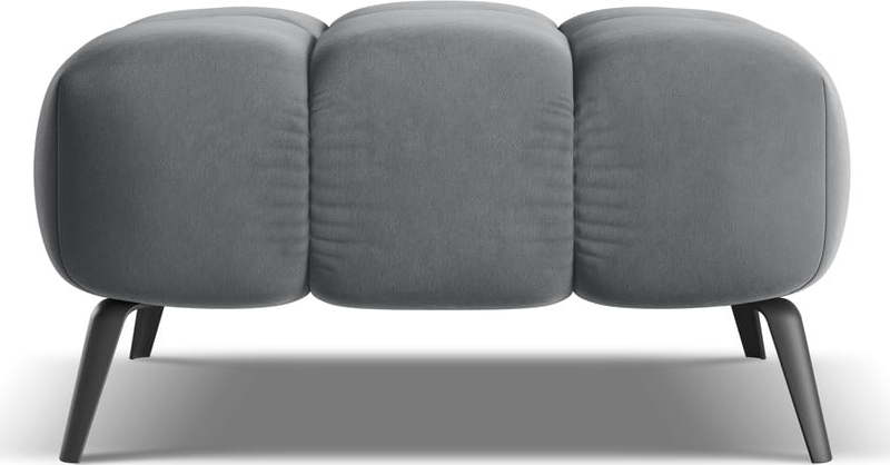 Šedá sametová podnožka Nalu – Makamii Makamii