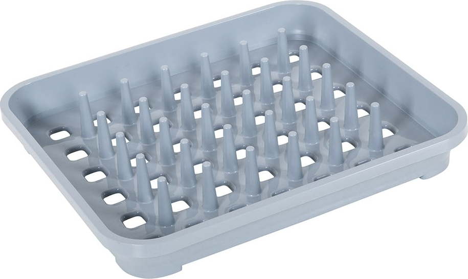 Šedý plastový odkapávač 38x33