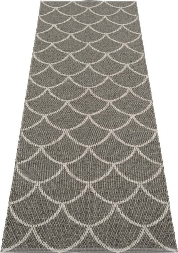 Šedý vnitřní a venkovní běhoun 70x225 cm Kotte Charcoal – Pappelina Pappelina