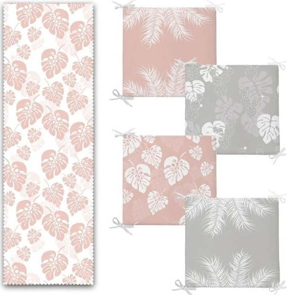 Set podsedáků a běhounu 5 ks Tropical Leaves – Mila Home Mila Home