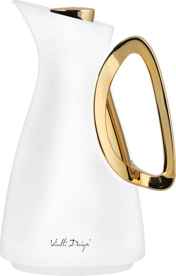 Termoska v bílo-zlaté barvě 1 l Alessia – Vialli Design Vialli Design
