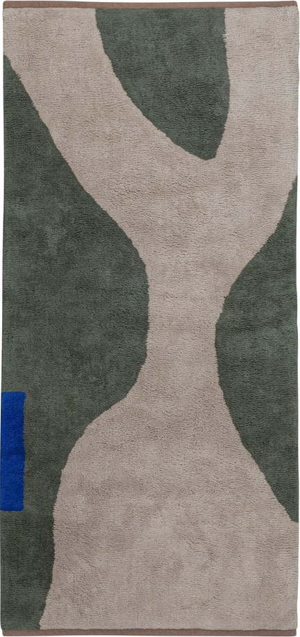 Tmavě zelený pratelný bavlněný běhoun 70x150 cm Figura – Mette Ditmer Denmark Mette Ditmer Denmark