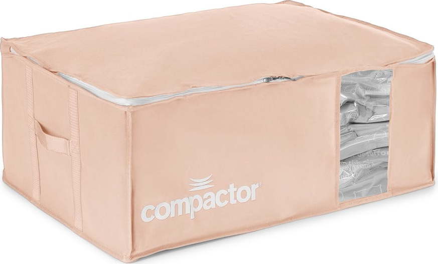 Vakuový plastový úložný box na oblečení 65x45x27 cm Pink Edition – Compactor Compactor