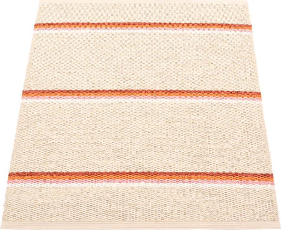 Vnitřní a venkovní koberec v cihlové barvě/krémový 70x90 cm Olle Brick Cream – Pappelina Pappelina
