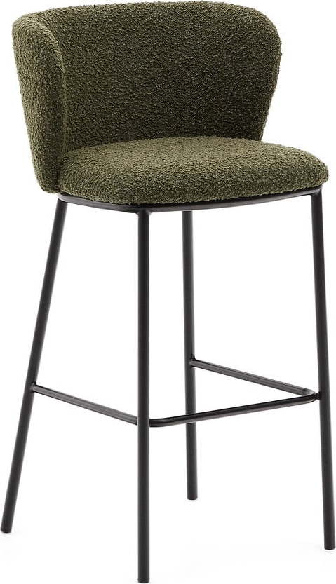 Zelená barová židle (výška sedáku 75 cm) Ciselia – Kave Home Kave Home