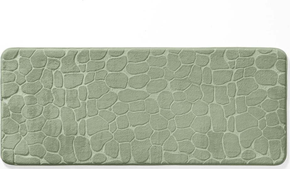 Zelená koupelnová předložka 50x120 cm Ricochet – douceur d'intérieur Douceur d intérieur