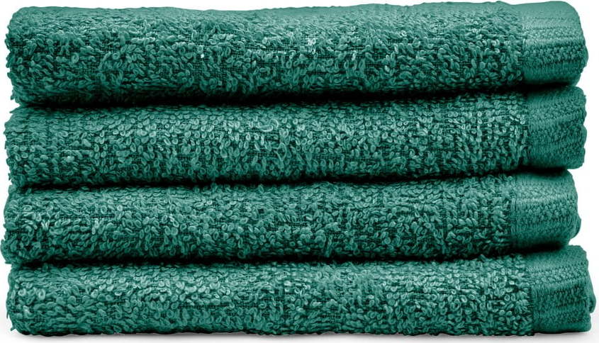 Zelené rychleschnoucí bavlněné ručníky v sadě 4 ks 30x30 cm Quick Dry – Catherine Lansfield Catherine Lansfield