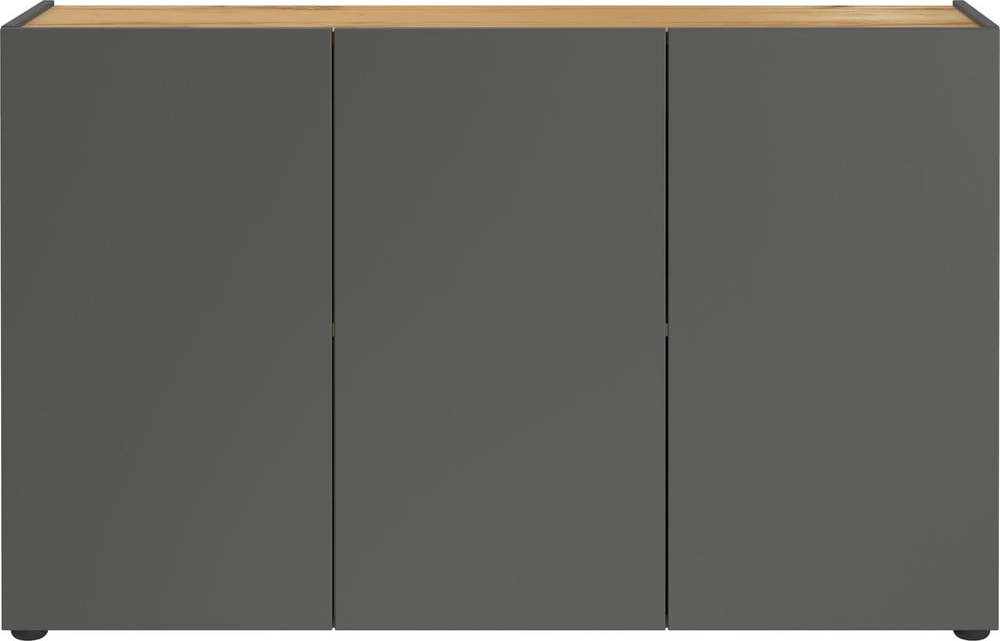 Antracitová skříňka v dekoru dubu 120x76x34 cm Adrano – Germania Germania