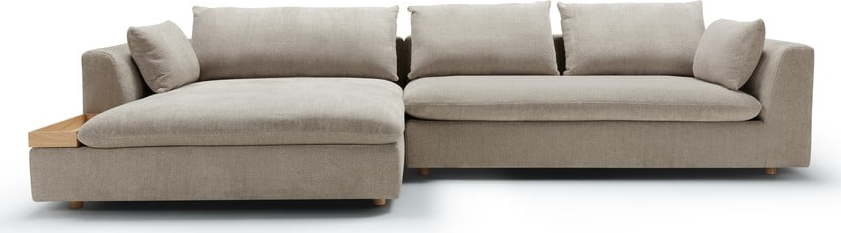 Béžová rohová pohovka (levý roh) Milou – Sits Sits