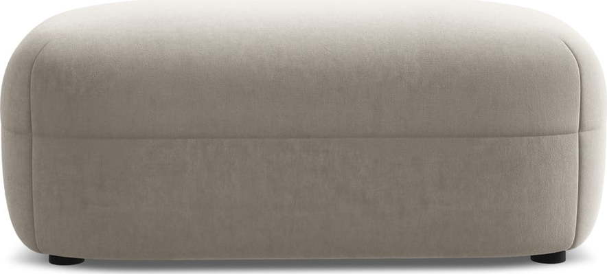 Béžová sametová podnožka Moana – Makamii Makamii