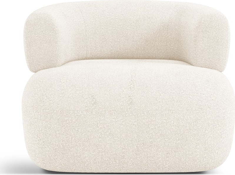Béžové křeslo z textilie bouclé Jenny – Micadoni Home Micadoni