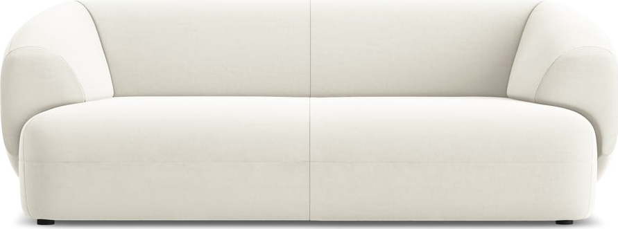 Bílá sametová pohovka 212 cm Moana – Makamii Makamii