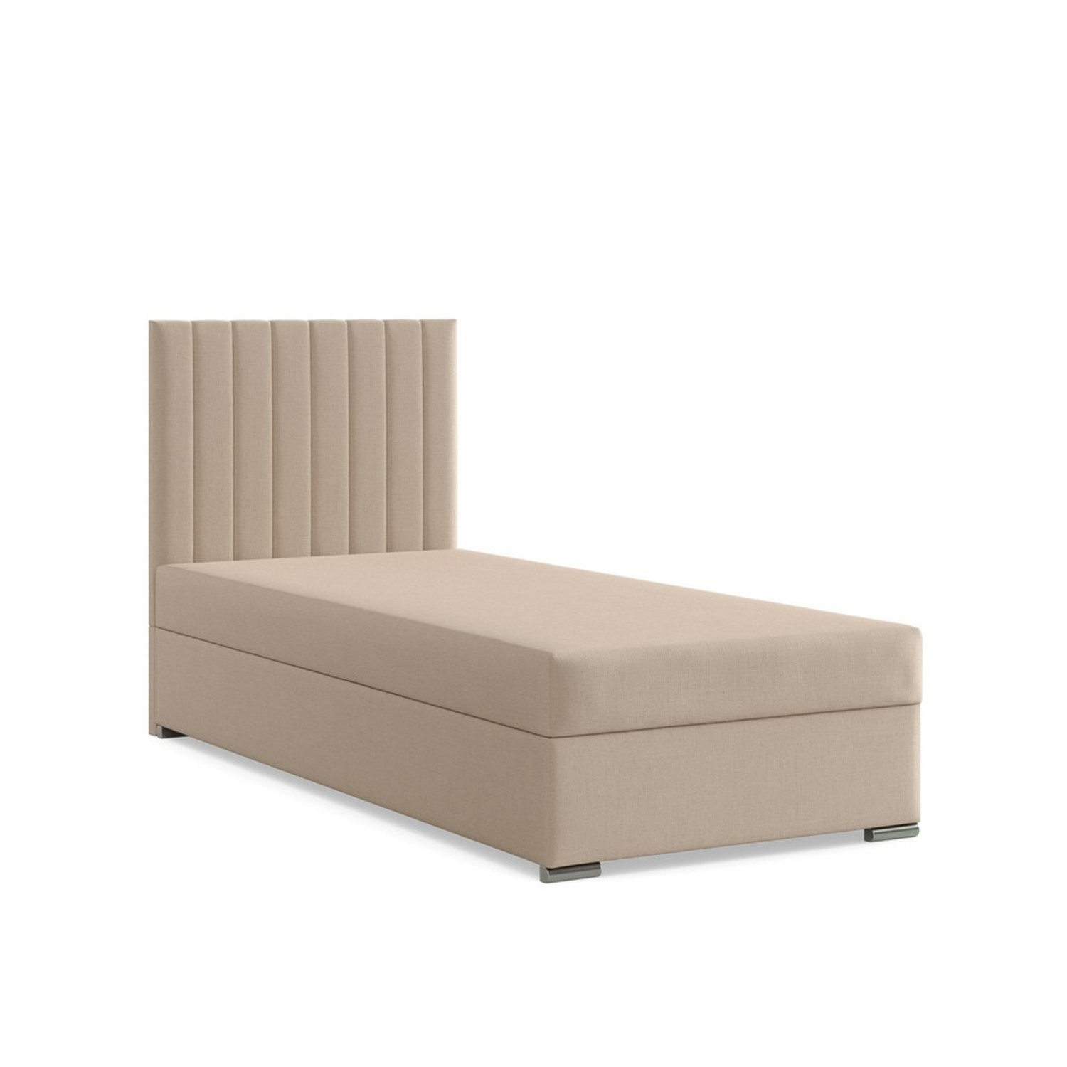 Čalouněná postel AGEN 90x200 cm s pružinovou matrací Krémová SG nabytek