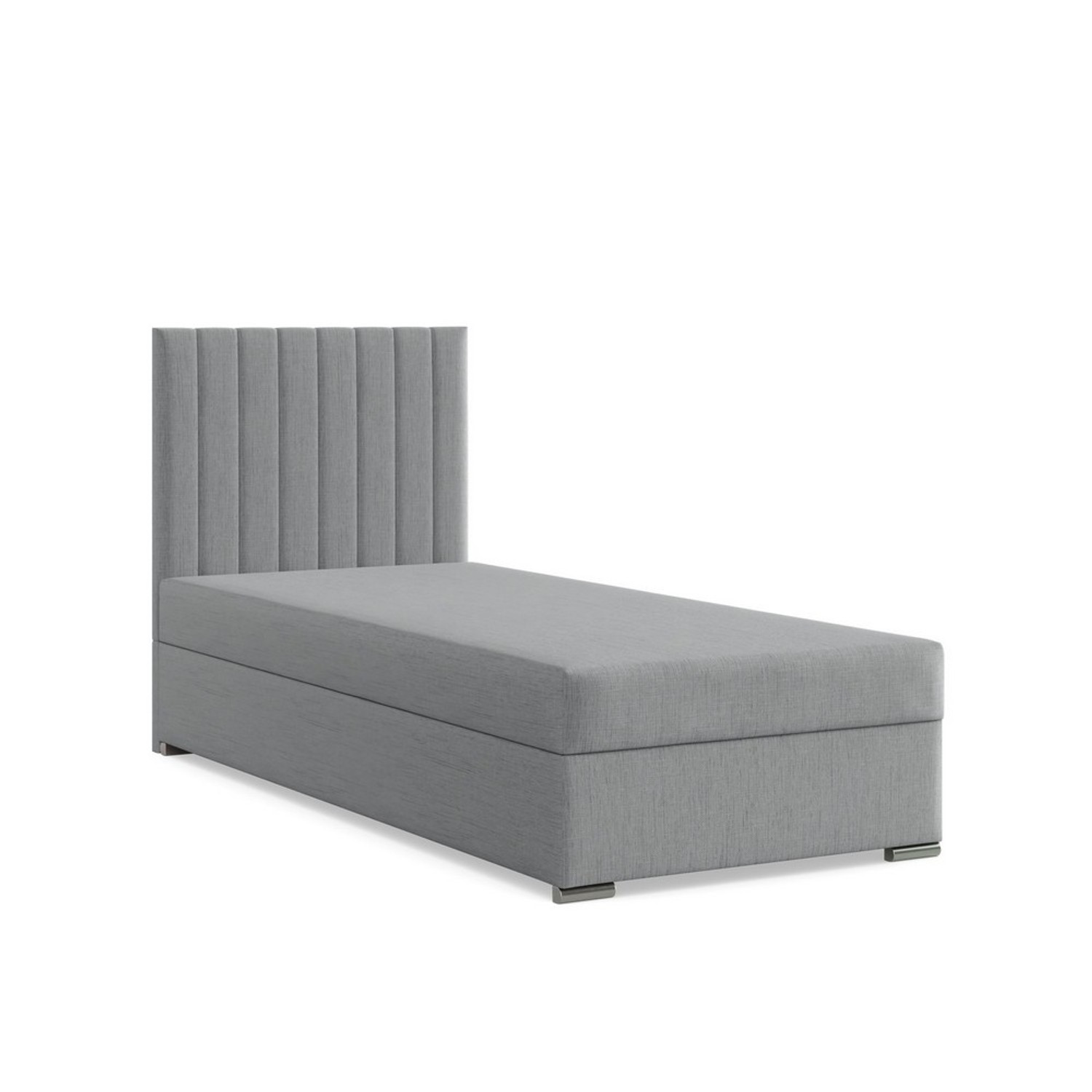 Čalouněná postel AGEN 90x200 cm s pružinovou matrací Šedá I SG nabytek