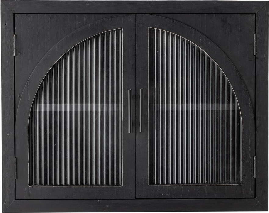 Černá závěsná vitrína z jedlového dřeva 62x49x23 cm Lario – Bloomingville Bloomingville