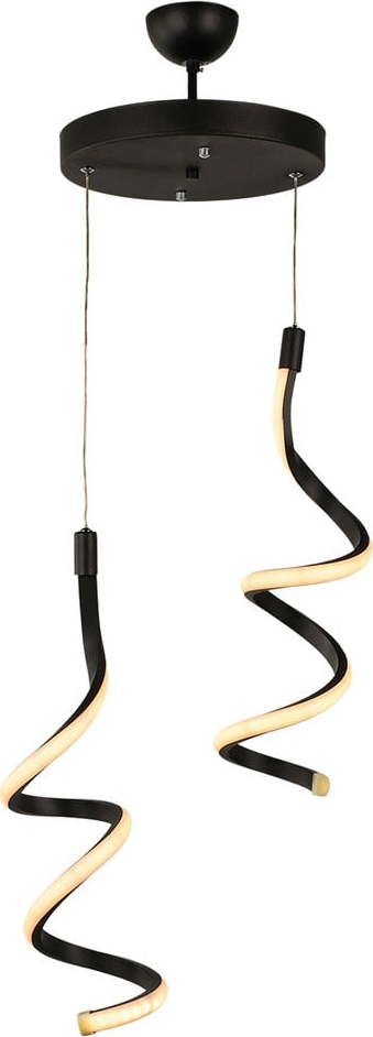 Černé kovové LED závěsné svítidlo ø 25 cm Hilton – Squid Lighting Squid Lighting