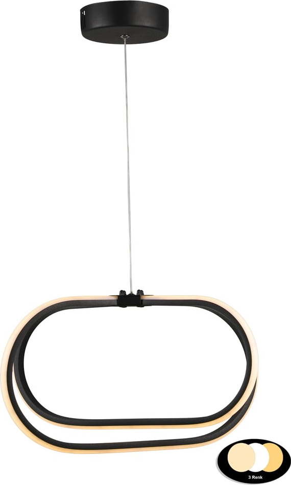 Černé kovové LED závěsné svítidlo ø 42 cm Loca – Squid Lighting Squid Lighting