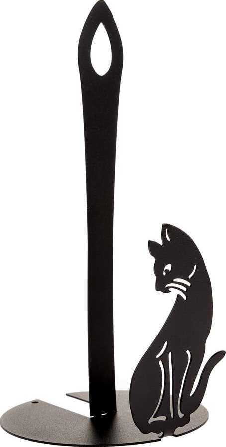 Černý kovový stojan na papírové utěrky ø 13 cm – Dakls Dakls