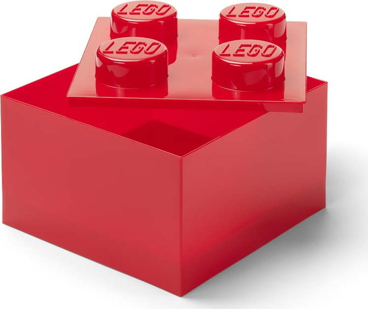 Červený plastový dětský úložný box 25x25x18 cm – LEGO® LEGO