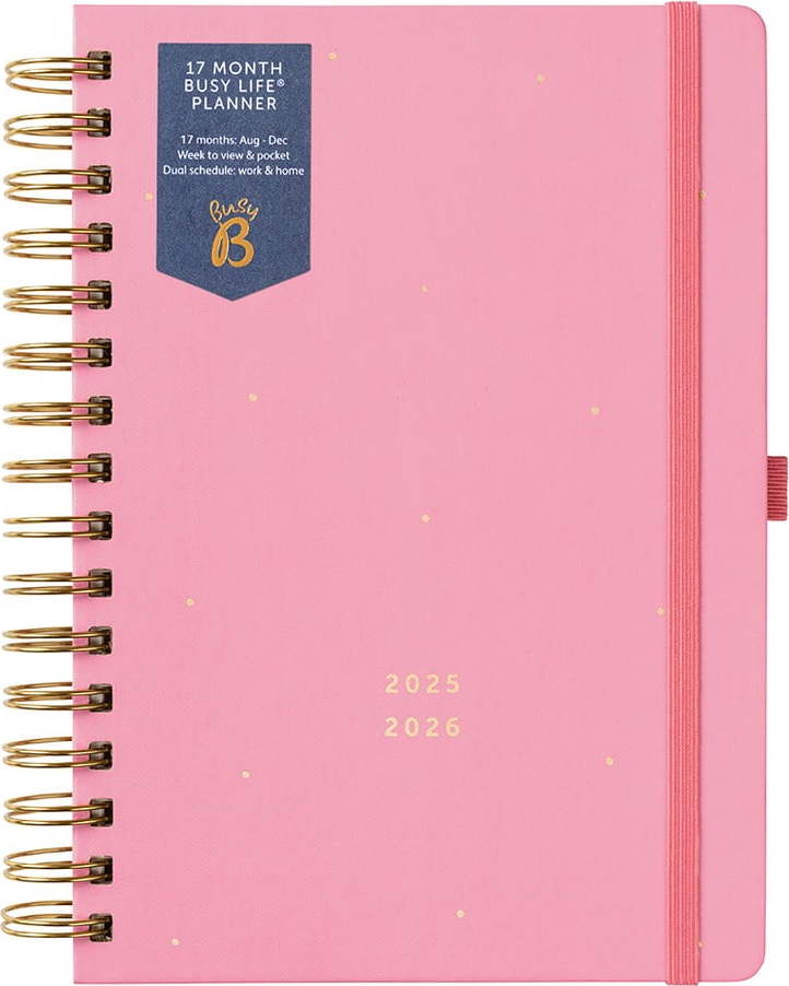 Diář 304 str. Pink – Busy B Busy B