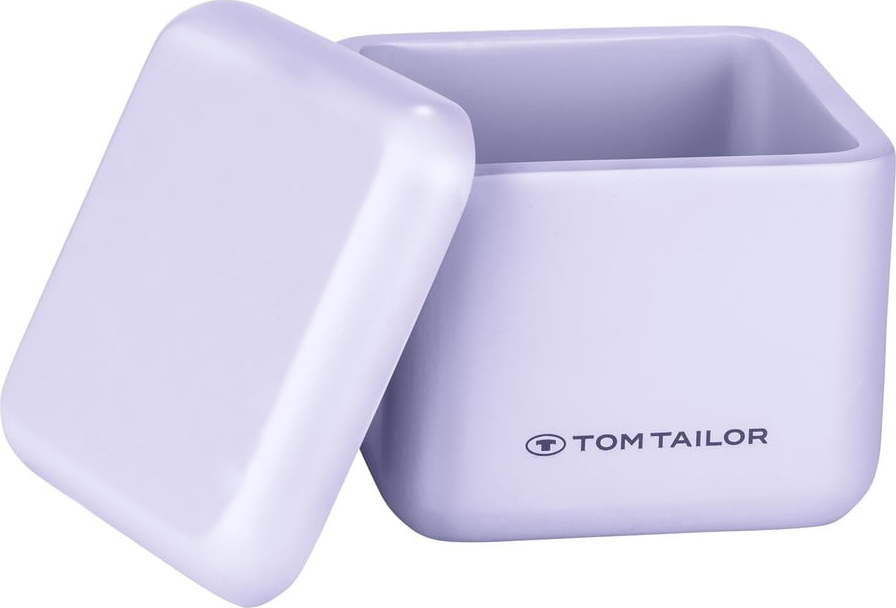 Fialový koupelnový organizér na vatové tampony z polyresinu Tom Tailor T-Rounded – Wenko WENKO