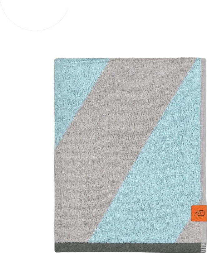 Froté ručník z bio bavlny v mentolové barvě 50x90 cm Diagonal – Mette Ditmer Denmark Mette Ditmer Denmark