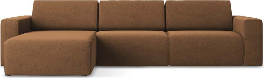 Hnědá modulární rohová pohovka (levý roh) Kalea – Makamii Makamii