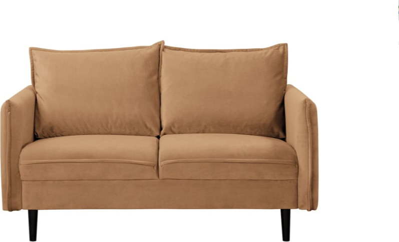 Hnědá sametová pohovka 138 cm Juli – Ropez Ropez