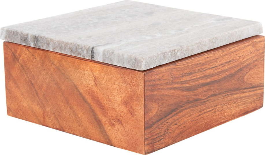 Hnědý dekorativní dřevěný úložný box Acacia – PT LIVING PT LIVING