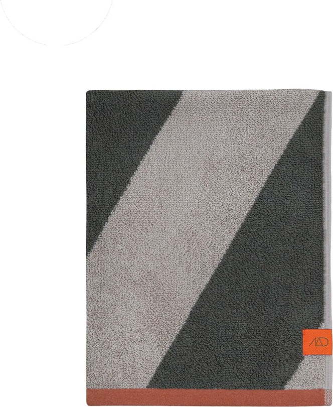 Khaki froté ručníky z bio bavlny v sadě 2 ks 40x55 cm Diagonal – Mette Ditmer Denmark Mette Ditmer Denmark