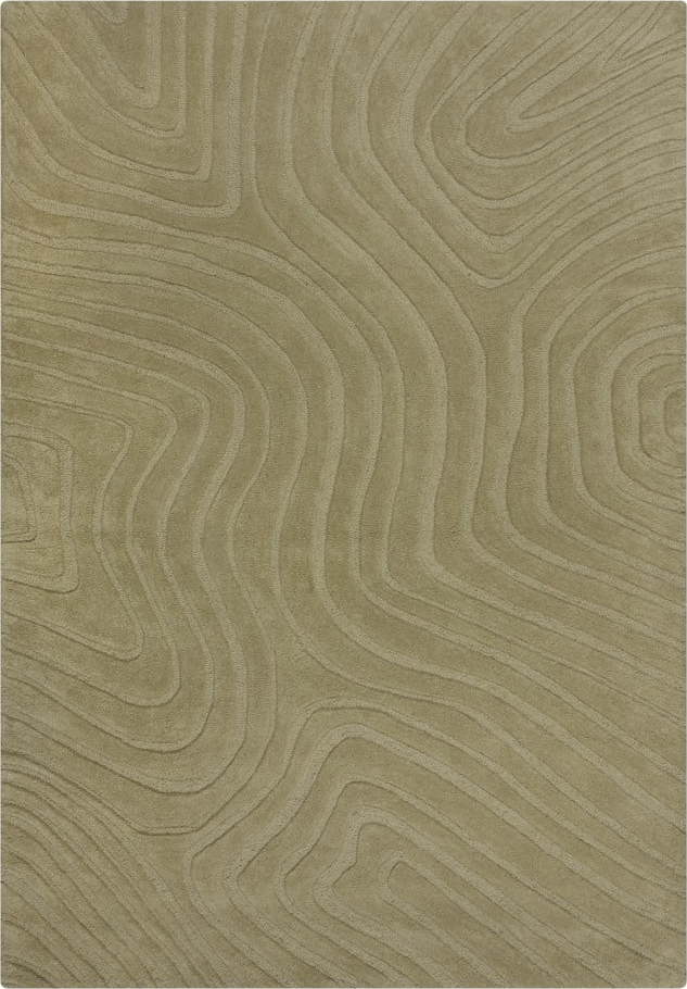 Khaki ručně tkaný vlněný koberec 120x170 cm Mesmerise Sage – Flair Rugs Flair Rugs