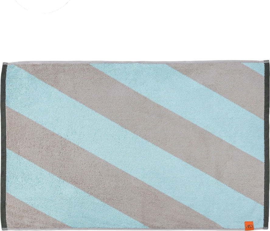 Koupelnová předložka z bio bavlny v mentolové barvě 50x80 cm Diagonal – Mette Ditmer Denmark Mette Ditmer Denmark