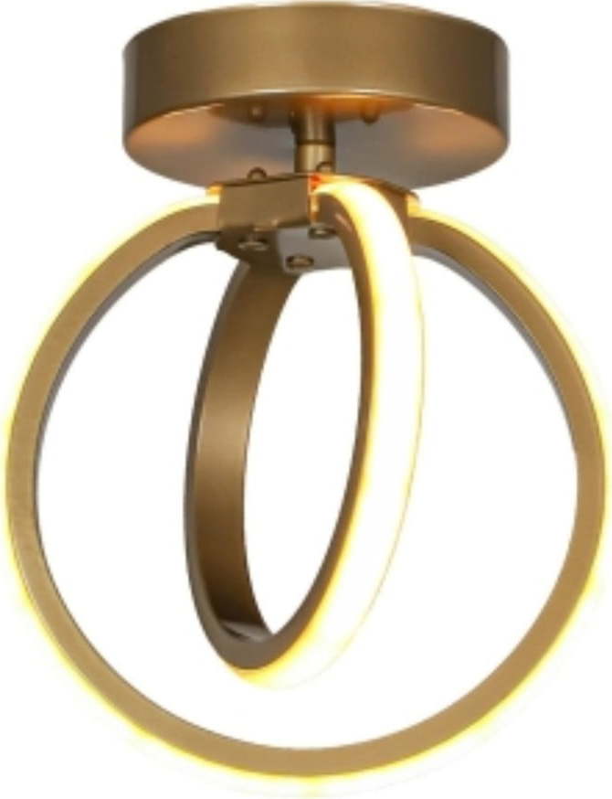 Kovové LED stropní svítidlo v bronzové barvě Sezen – Squid Lighting Squid Lighting